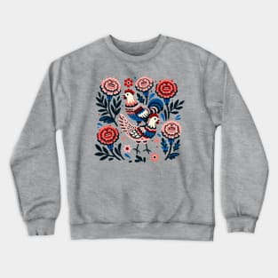 Chickens and Marigolds Crewneck Sweatshirt